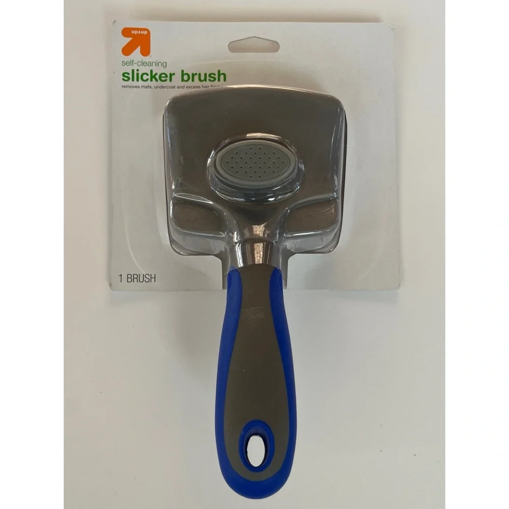 Pet Self Cleaning Slicker Brush For Dogs Grooming Tool Removes Loose Undercoat